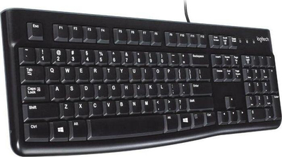 K120 Przewodowa Czarna US (920-002644)