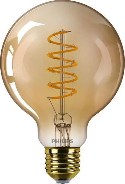 Llampë dekorative LED Philips Classic Gold Globe G93, 4W 250lm, E27, dritë e ngrohtë