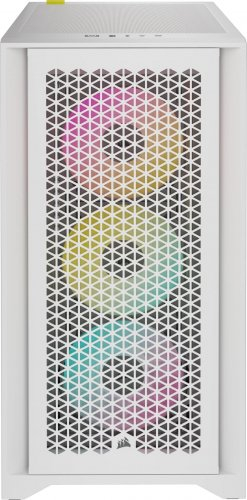 Kasë Corsair iCue 4000D RGB Airflow (CC-9011241-WW), e bardhë