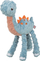 Lodër pelushi për qen Trixie Soft Toy Dinosaur, dinosaur, blu e portokalli