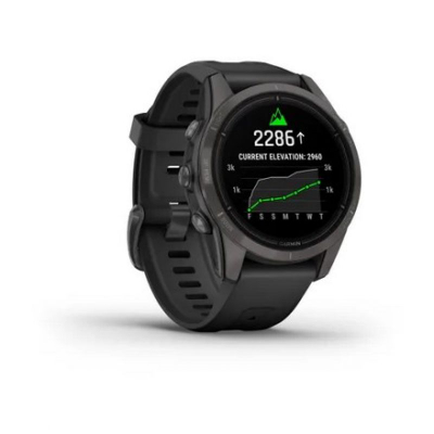 Ora sportive Garmin Epix Pro Gen 2, 42mm, Sapphire Titanium, e zezë