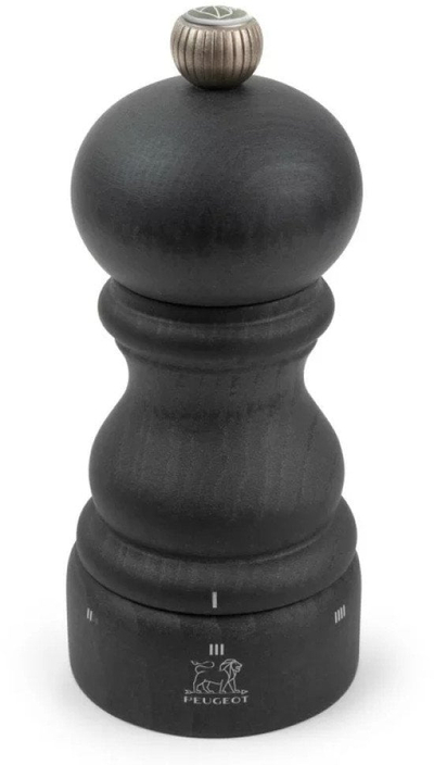 Рачен млин за сол Peugeot Paris U'Select, 12 cm, дрво, графит