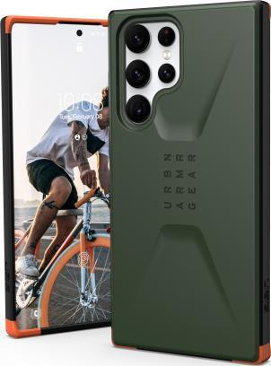 Mbulesë telefoni UAG Civilian për Samsung Galaxy S22 Ultra 5G, 6.8", super e hollë, ngjyrë ulliri