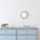 Llampë tavani TK Lighting Pixie, Ø25cm, xham, blu e çelët