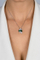 Set aksesorë për femra Brilio Silver sBS3558 Qafore + Vathë, të gjelbër