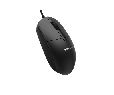 Set tastierë dhe maus Serioux SRXK-SKBM996WD, me kabllo USB, DPI 800-1600, i zi