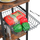 Raf kuzhine VASAGLE Baker’s Rack, 90 cm, me shportë metalike dhe 6 varëse, dru rustic brown dhe metal i zi