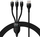 Kabllo karikimi Baseus 3‑në‑1 USB, 66W, 1.2m, e zezë