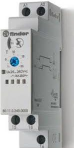 Relé kohore Finder 80.11, njëfunksionale, 1P 16A, 0.1s 20h, 24 240V AC/DC
