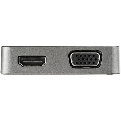 Adapter multiport USB C StarTech.com USB C Mini Dock, HDMI VGA, Gigabit Ethernet, gri