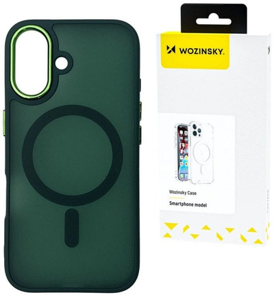 Маска за телефон Wozinsky Fashion Case MagSafe Samsung Galaxy S25 Ultra, TPU, зелена