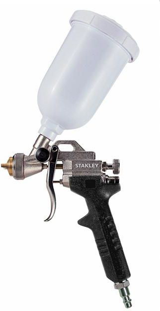 Pistoletë lyerje Stanley Precision Airbrush, depozitë 0.25L, hundë 0.5mm, e zezë