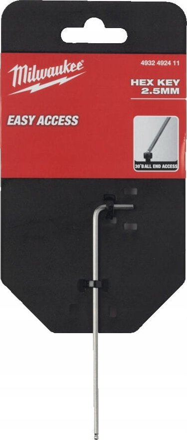 Çelës Allen Milwaukee Solid, 2.5mm, gjashtëkëndsh