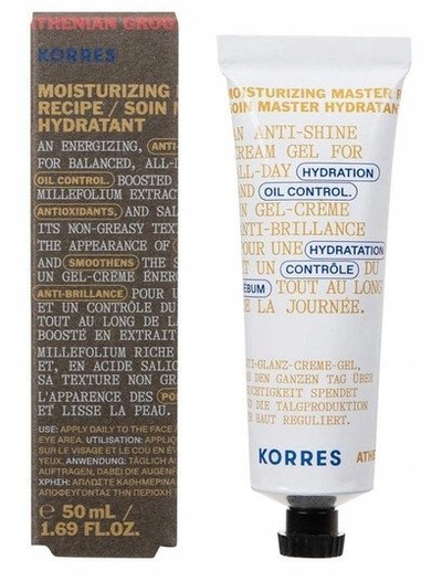 Krem fytyre Korres Achillea Moisturising Cream, për lëkurë të yndyrshme, 50ml, transparent