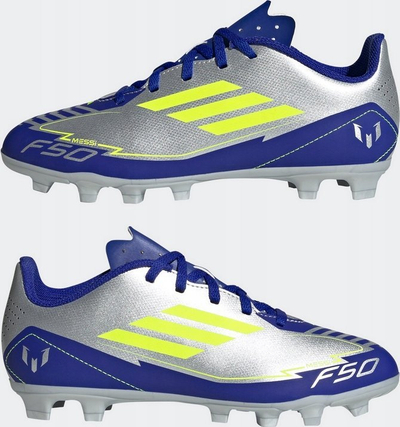 Këpucë futbolli Adidas F50 Club Messi Jr IH0926, FG MG, për kalamaj, shumëngjyrëshe