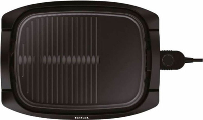 Електричен скара‑грил за маса Tefal Plancha CB6A0830, со стаклен капак, нелеплива површина, црн