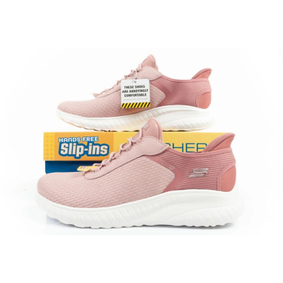 Atlete Skechers Bobs Squad Slip ins W 117504 BLSH, Memory Foam, taban gome, rozë