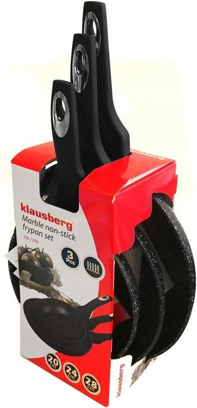 Комплет тави за пржење Klausberg 20-24-28 см, 3 парчиња