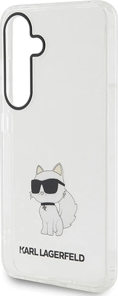 Mbulesë telefoni Karl Lagerfeld KLHCS24SHNCHTCT, Samsung Galaxy S24 S921, hardcase transparente, IML Choupette