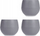 Set vazo lulesh Ibergarden, 3 copa, 13 cm, me depo uji, antracit