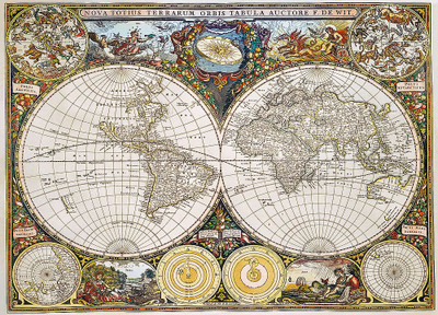 Puzzle druri Trefl Wood Craft Ancient World Map, 1000 copa, hartë bote e vjetër, shumëngjyrësh