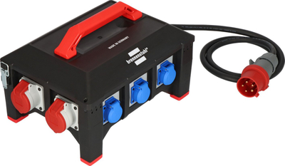 Shpërndarës rryme ndërtimi Brennenstuhl BSV 5-32A, 32A 400V, RCD Type B, i zi