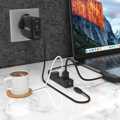 Qendër USB Unitek H1117A, 4x USB-A 3.1, 10W, Aktive, e zezë