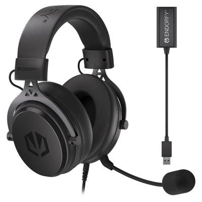 Kufje Endorfy VIRO Plus USB, 2.9 m, me kabllo, të zeza