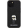 Futrollë telefoni Karl Lagerfeld KLHCP15SGKNPSK, për iPhone 15 6.1", e fortë, e zezë