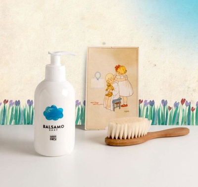 Balsam flokësh për kalamaj MammaBaby Baby Balm, 250 ml, pa parabene, i bardhë