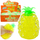 Lodër antistres ananas me toptha hidrogel, e verdhë