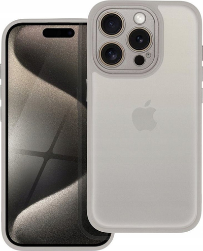 Këse silikoni Variete për iPhone 16, transparente, kornizë mat, transparente