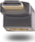 Adapter HDMI StarTech.com Down Angle, 2.0, 4K 60Hz, kënd 90°, i zi