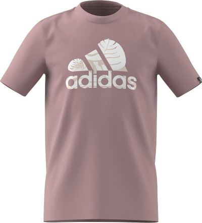 Bluza adidas Bos Nature Jr HR8146, pambuk, për vajza, rozë