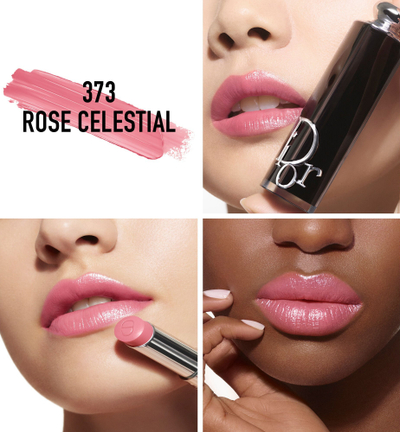 Rruzhë buzësh Dior Addict Shine 373 Rose Celestial, me shkëlqim, 3.2g