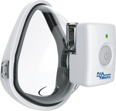 Inhalator portativ ProMedix PR-840, nebulizator wireless, me maska, i bardhë
