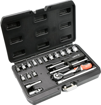 Set çelësash YATO YT-14491, 1/4", 20 pjesë, çelik krom vanadium