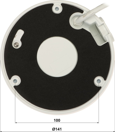 Kamerë IP dome HIKVISION DS-2CD1743G2-IZ, 4MP, lentë 2.8–12mm, e bardhë