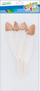 Pupla dekoruese Craft With Fun, 10-15 cm, 8 copë, të bardha