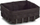 Shportë për bukë dhe fruta Zeller, metal dhe tekstil, 22x22x9 cm, e zezë