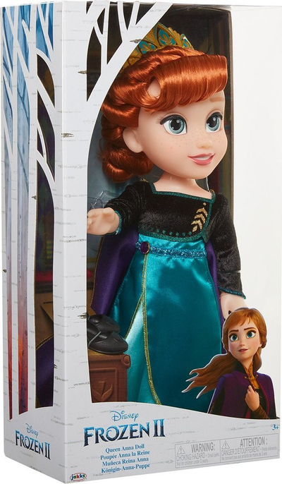 Kukull Disney Frozen 2 Queen Anna 38cm, për kalamaj 3+, me fustan turquoise