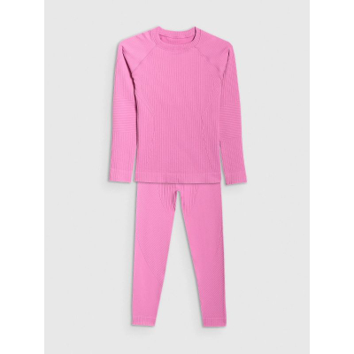 Термички комплет без рабови 4F Seamless Thermal Underwear, за девојчиња, розова