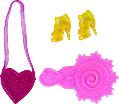 Kukull LeanToys flokë të gjata për me ngjyros fustanet, 29 cm, me aksesorë, shumëngjyrëshe