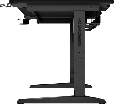 Tavolinë gaming Genesis Holm Modular 120, 120cm, me drita RGB, e zezë