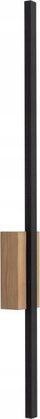 Applik muri TK Lighting Flash LED, 79 cm, 1 llampë, e zezë dru pishe