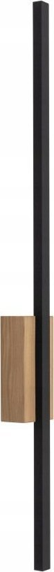 Applik muri TK Lighting Flash LED, 79 cm, 1 llampë, e zezë dru pishe