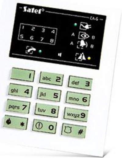 Tastierë për sistem alarmi Satel (CA-6 KLED-S)