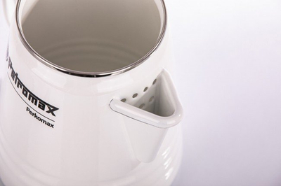 Perkolator Petromax Perkomax, 1.3L, çelik i emailuar, i bardhë