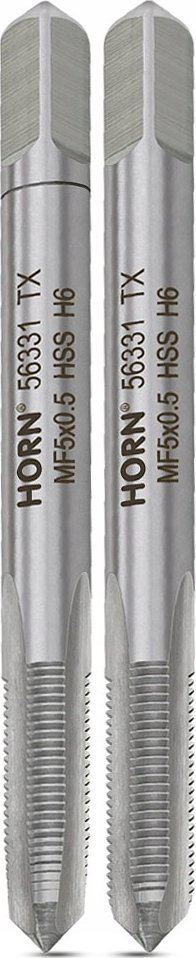 Set çepa filetoje HORN MF5, M5x0.5, HSS, ngjyrë argjendi
