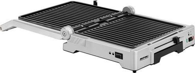 Grill elektrik MPM MGR-10M, 2000 W, i zi / argjendtë